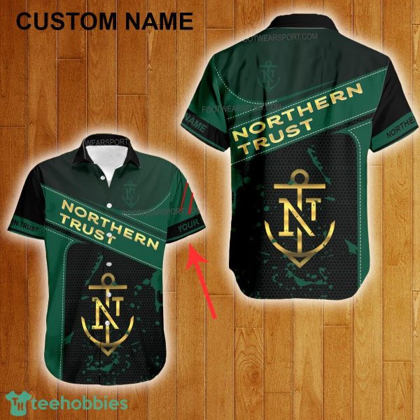 Custom Name Northern Trust Style Gold Hawaiian Shirt For Men Women Beach - Custom Name Northern Trust Style Gold Hawaiian Shirt For Men Women Beach