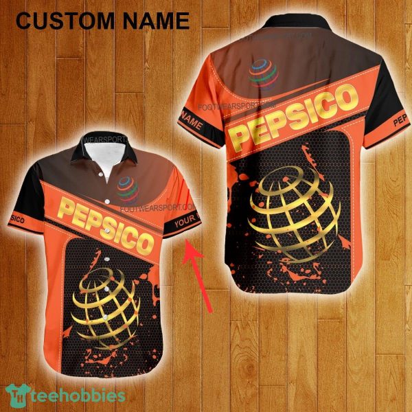 Custom Name Pepsico Style Gold Hawaiian Shirt For Men Women Beach - Custom Name Pepsico Style Gold Hawaiian Shirt For Men Women Beach
