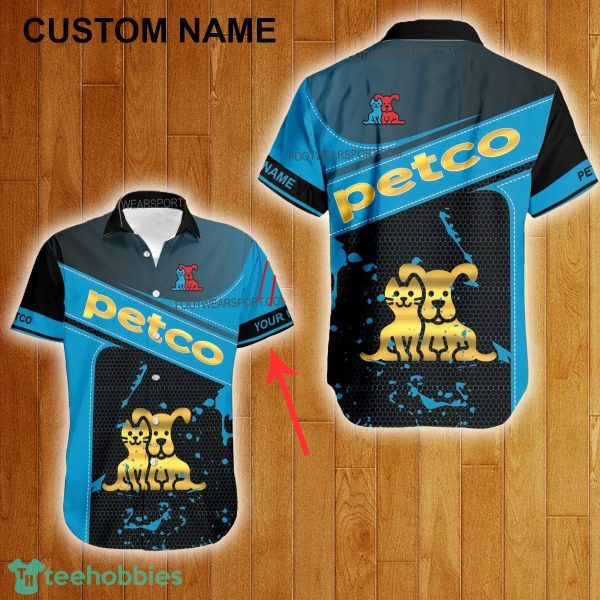Custom Name Petco Style Gold Hawaiian Shirt For Men Women Beach - Custom Name Petco Style Gold Hawaiian Shirt For Men Women Beach