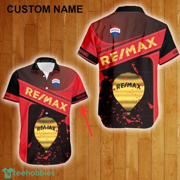 Custom Name Remax Style Gold Hawaiian Shirt For Men Women Beach - Custom Name Remax Style Gold Hawaiian Shirt For Men Women Beach