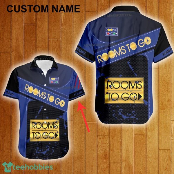 Custom Name Rooms To Go Style Gold Hawaiian Shirt For Men Women Beach - Custom Name Rooms To Go Style Gold Hawaiian Shirt For Men Women Beach