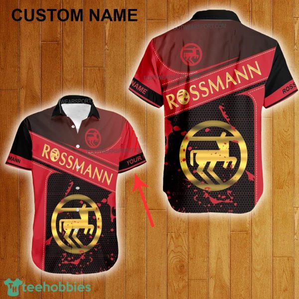 Custom Name Rossmann Style Gold Hawaiian Shirt For Men Women Beach - Custom Name Rossmann Style Gold Hawaiian Shirt For Men Women Beach