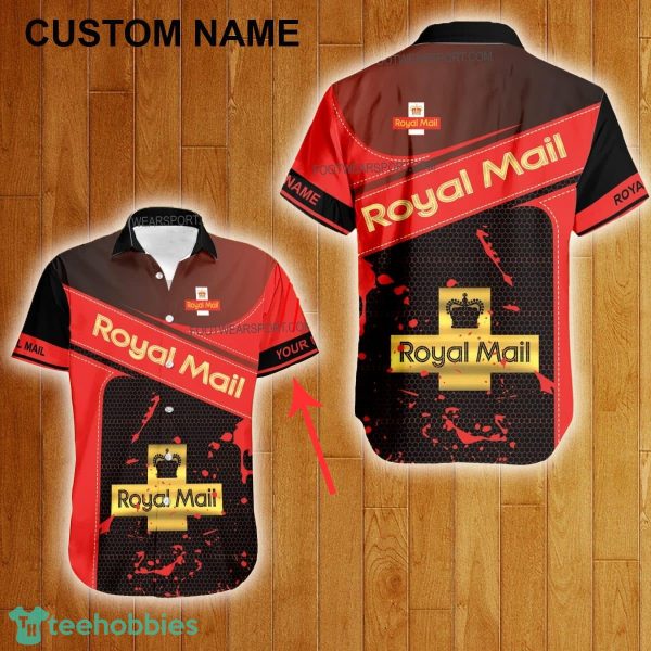 Custom Name Royal Mail Style Gold Hawaiian Shirt For Men Women Beach - Custom Name Royal Mail Style Gold Hawaiian Shirt For Men Women Beach