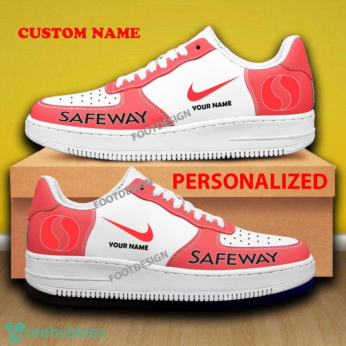 Custom Name Safeway Air Force 1 Sneakers Brand All Over Print Gift - Custom Name Safeway Air Force 1 Sneakers Brand All Over Print Gift