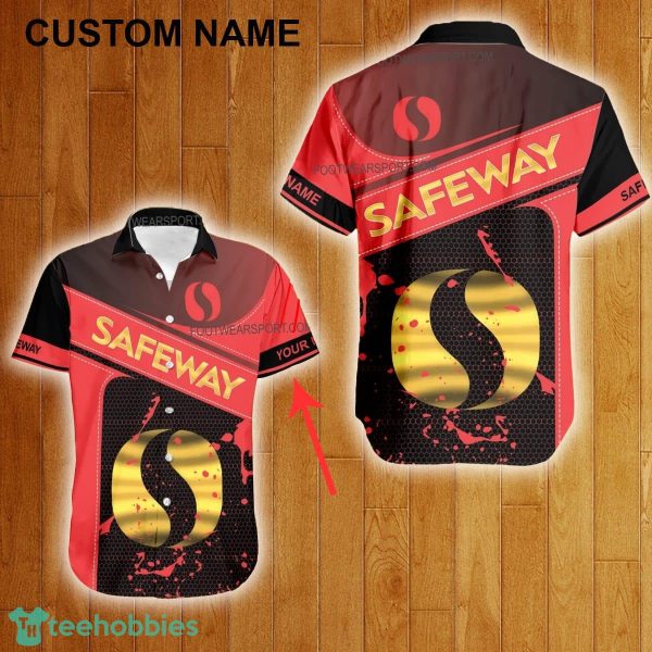 Custom Name Safeway Style Gold Hawaiian Shirt For Men Women Beach - Custom Name Safeway Style Gold Hawaiian Shirt For Men Women Beach