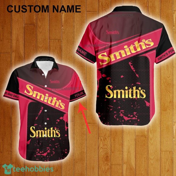 Custom Name Smith's Food And Drug Style Gold Hawaiian Shirt For Men Women Beach - Custom Name Smith's Food And Drug Style Gold Hawaiian Shirt For Men Women Beach