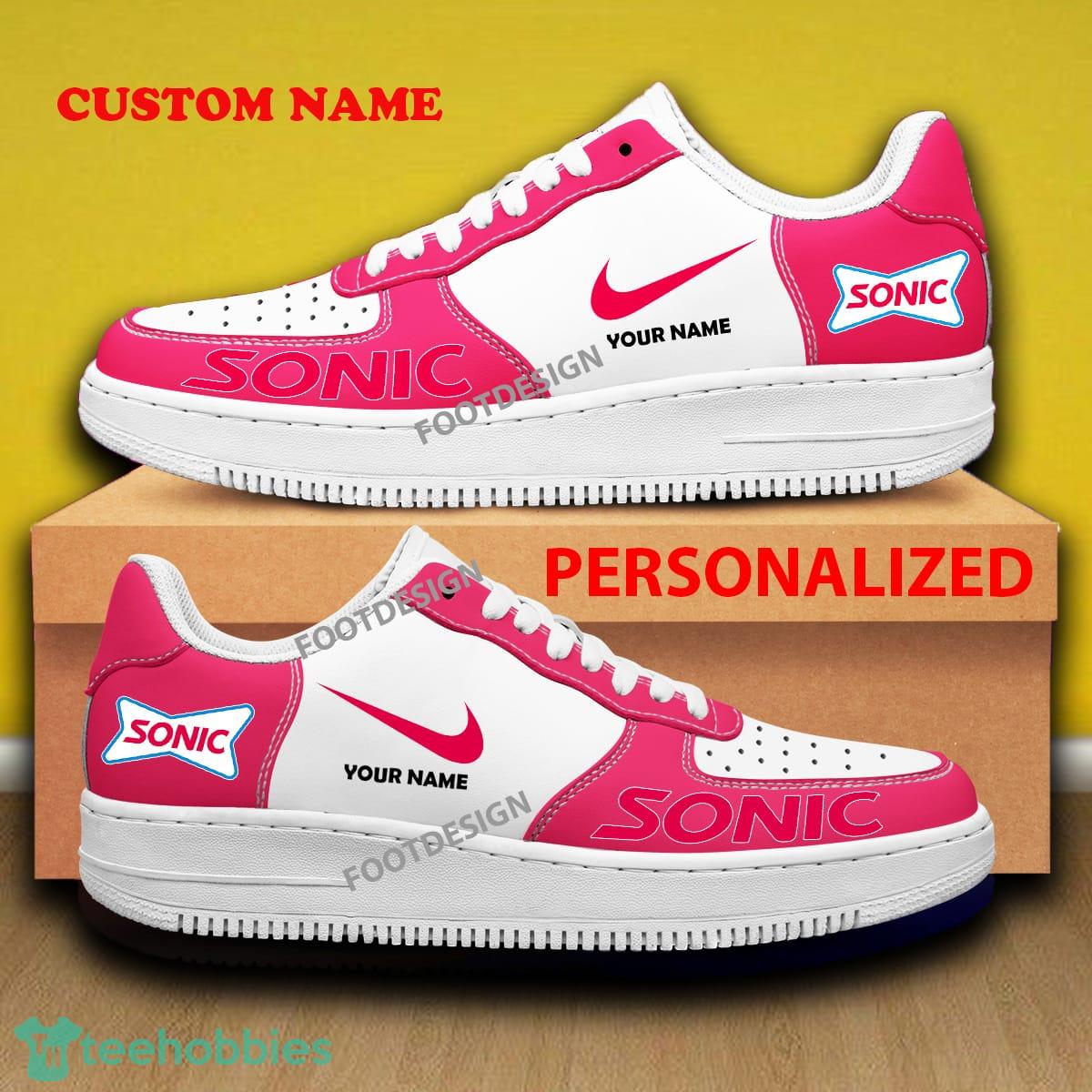 Custom Name Sonic Drive In Air Force 1 Sneakers Brand All Over Print Gift - Custom Name Sonic Drive In Air Force 1 Sneakers Brand All Over Print Gift