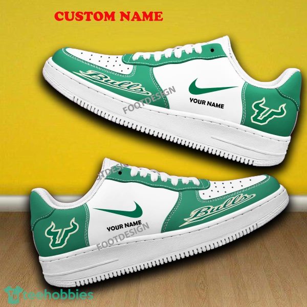 Custom Name South Florida Bulls Air Force 1 Sneaker All Over Print Gift - Custom Name South Florida Bulls Air Force 1 Sneaker All Over Print Gift