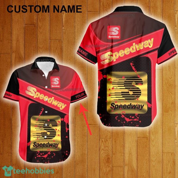 Custom Name Speedway Style Gold Hawaiian Shirt For Men Women Beach - Custom Name Speedway Style Gold Hawaiian Shirt For Men Women Beach