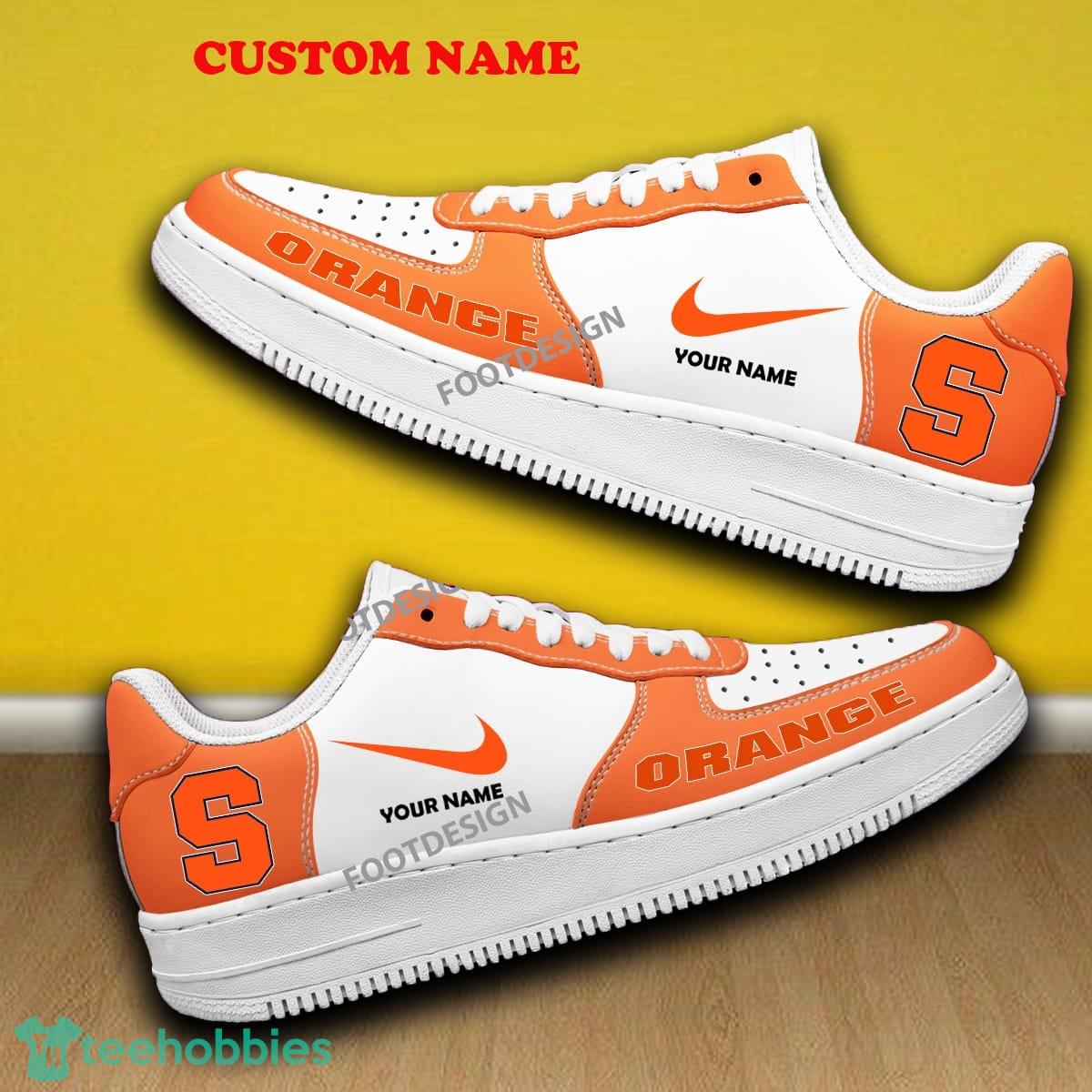 Custom Name Syracuse Orange Air Force 1 Sneaker All Over Print Gift - Custom Name Syracuse Orange Air Force 1 Sneaker All Over Print Gift
