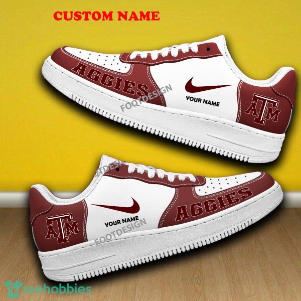 Custom Name Texas A&M Aggies Air Force 1 Sneaker All Over Print Gift - Custom Name Texas A&M Aggies Air Force 1 Sneaker All Over Print Gift