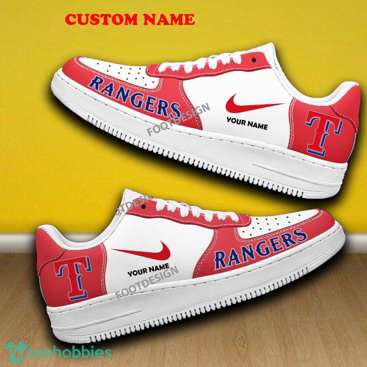 Custom Name Texas Rangers Air Force 1 Sneaker All Over Print Gift - Custom Name Texas Rangers Air Force 1 Sneaker All Over Print Gift