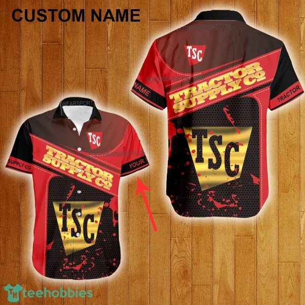 Custom Name TRACTOR SUPPLY CO Style Gold Hawaiian Shirt For Men Women Beach - Custom Name TRACTOR SUPPLY CO Style Gold Hawaiian Shirt For Men Women Beach