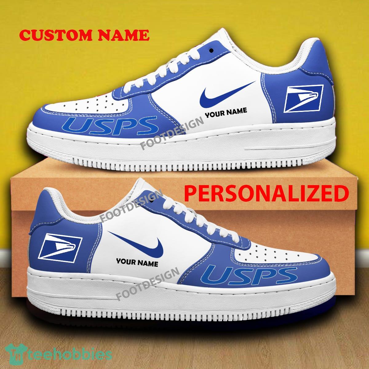 Custom Name Usps Air Force 1 Sneakers Brand All Over Print Gift - Custom Name Usps Air Force 1 Sneakers Brand All Over Print Gift