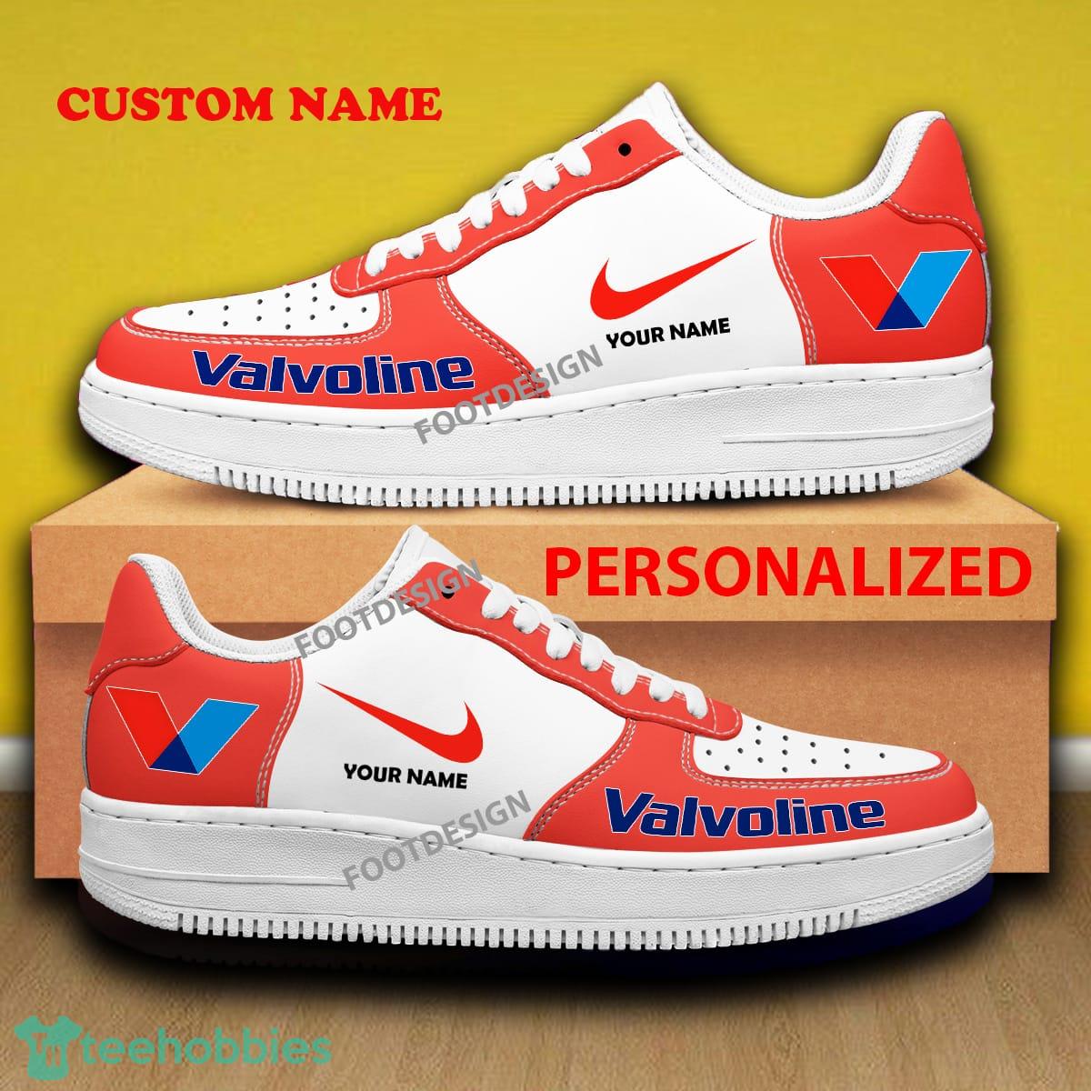 Custom Name Valvoline Air Force 1 Sneakers Brand All Over Print Gift - Custom Name Valvoline Air Force 1 Sneakers Brand All Over Print Gift
