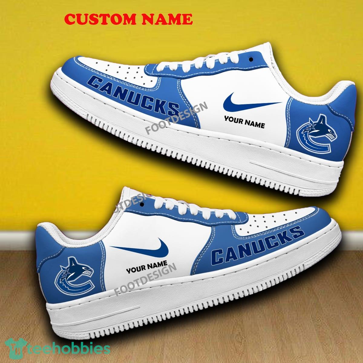 Custom Name Vancouver Canucks Air Force 1 Sneaker All Over Print Gift - Custom Name Vancouver Canucks Air Force 1 Sneaker All Over Print Gift