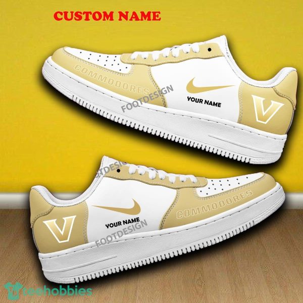 Custom Name Vanderbilt Commodores Air Force 1 Sneaker All Over Print Gift - Custom Name Vanderbilt Commodores Air Force 1 Sneaker All Over Print Gift