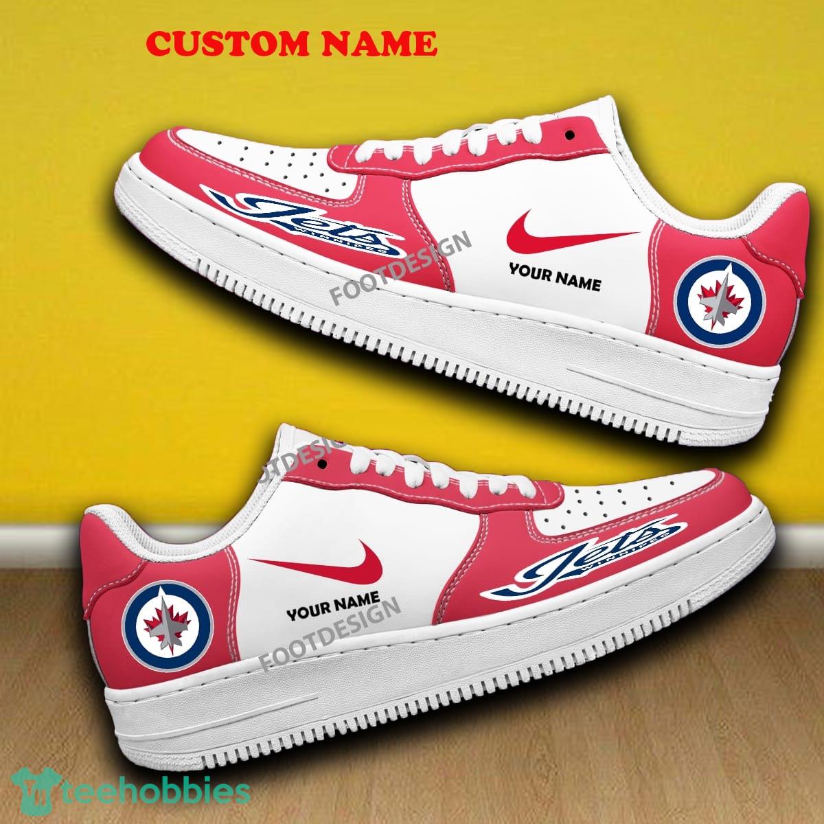 Custom Name Winnipeg Jets Air Force 1 Sneaker All Over Print Gift - Custom Name Winnipeg Jets Air Force 1 Sneaker All Over Print Gift