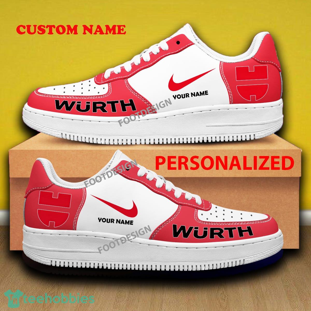 Custom Name WÜRTH Air Force 1 Sneakers Brand All Over Print Gift - Custom Name WÜRTH Air Force 1 Sneakers Brand All Over Print Gift