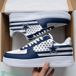 Dallas Cowboys Air Force 1 Shoes Sport Sneakers Team Shoes Striped Style Product Photo 1