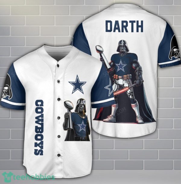 Dallas Cowboys Darth Vader 3D Baseball Jersey Shirt Product Photo 1