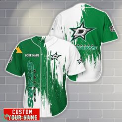 Dallas Stars Personalized Name 3D Baseball Jersey Shirt Gift For Sport Season Product Photo 1