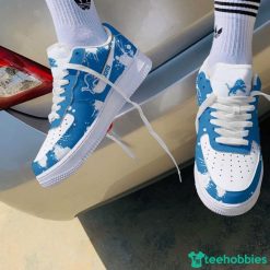 Detroit Lions Brush Pattern Air Force Shoes Men Women Sneakers AF1 Sneakers Product Photo 2