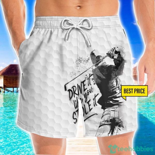 Drive It Like You Stole It Golf 3D Beach Shorts For Men Gift Summer Gift Product Photo 1
