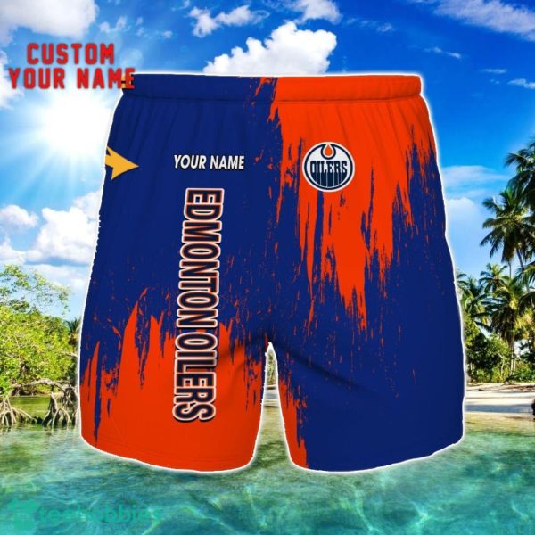 Edmonton Oilers 3D Shorts All printing Beach Shorts Custom Name For Fans Product Photo 1