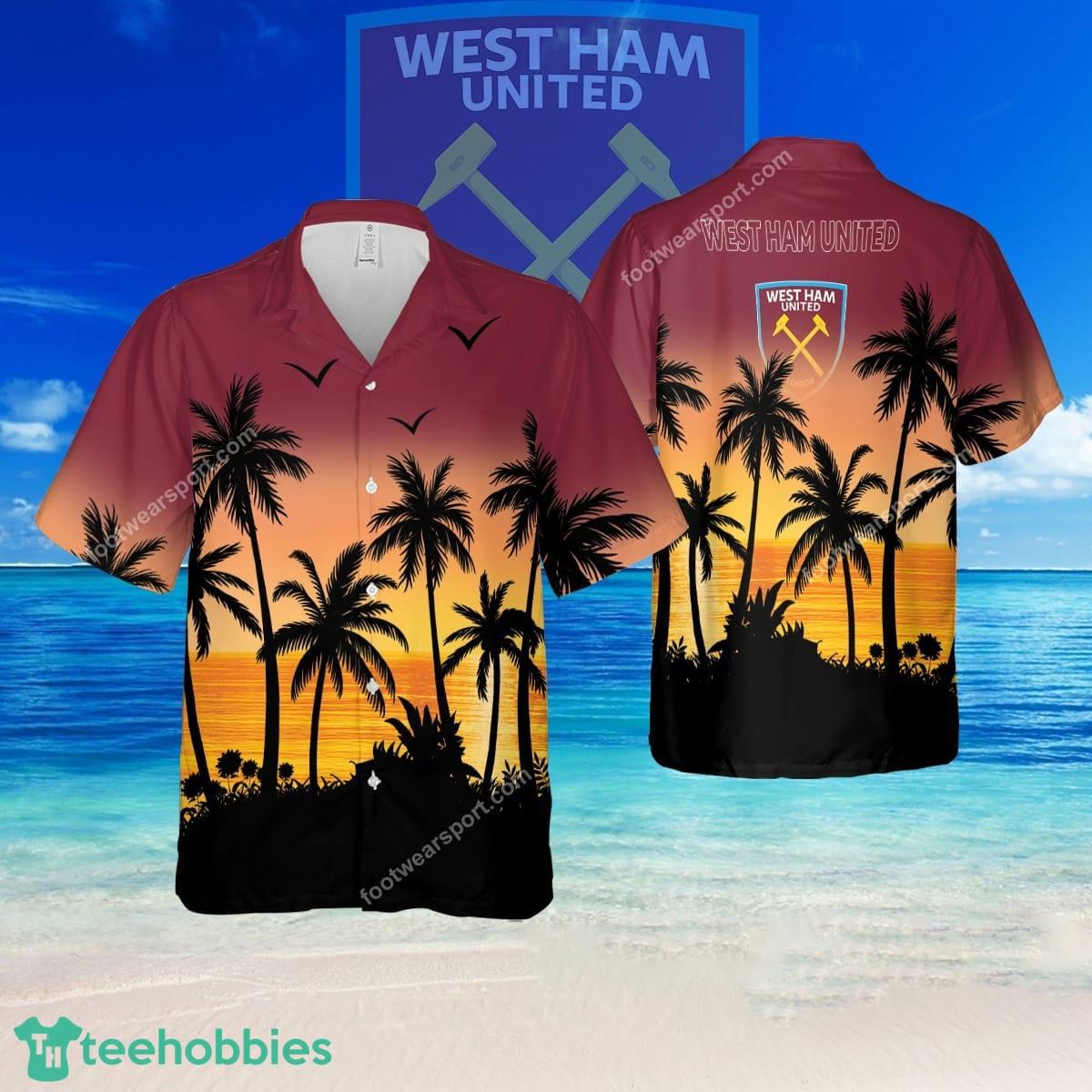 EPL West Ham United Modern Logo All Over Print Hawaiian Shirt Men And Women Gift - EPL West Ham United Modern Logo All Over Print Hawaiian Shirt Men And Women Gift
