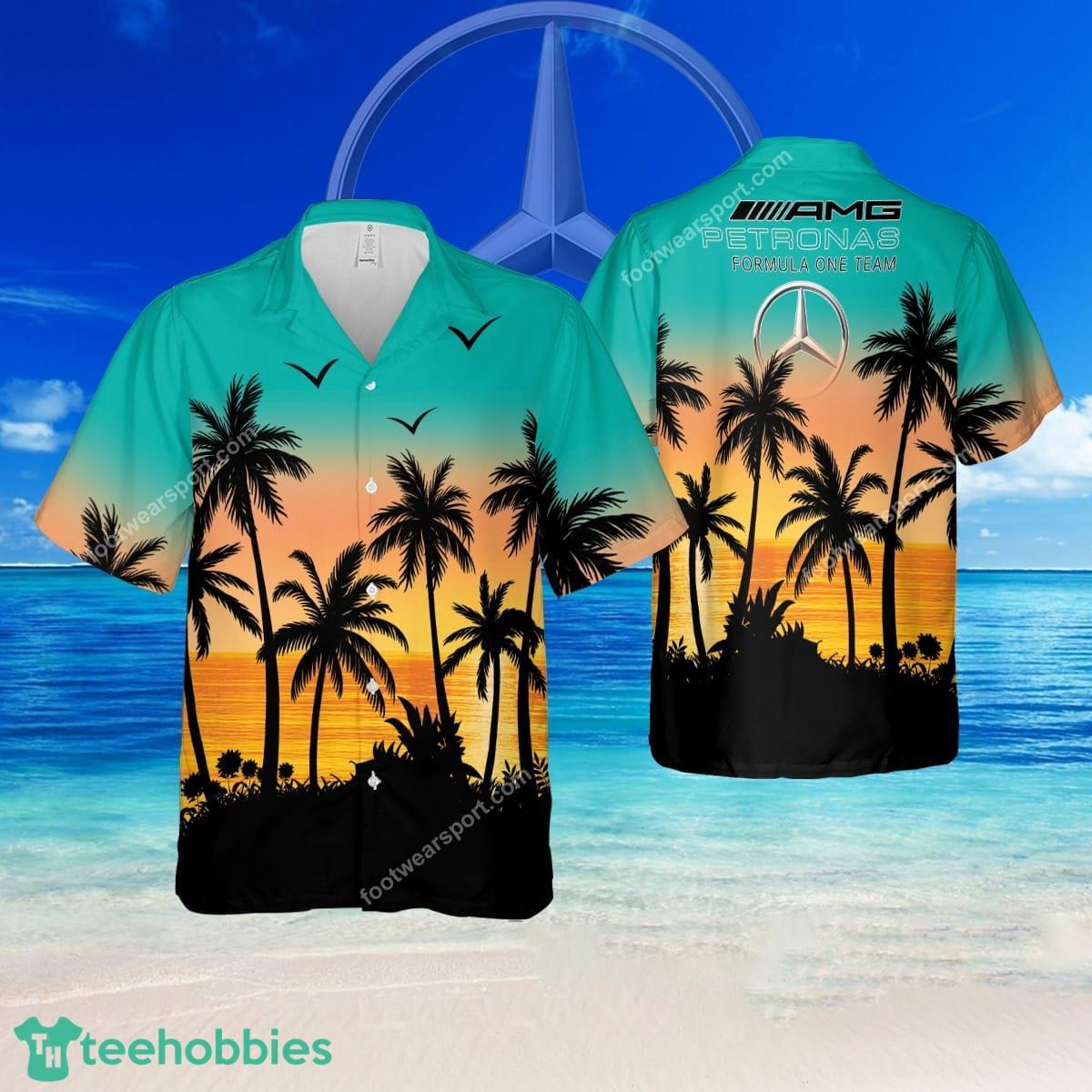 F1 Racing Mercedes AMG PETRONAS F1 Team High-Quality Brand All Over Print Hawaiian Shirt For Men And Women - F1 Racing Mercedes AMG PETRONAS F1 Team High-Quality Brand All Over Print Hawaiian Shirt For Men And Women