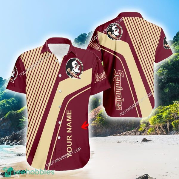 Florida State Seminoles Premium AOP Hawaiian Shirt Gift For Fans Custom Name - Florida State Seminoles Premium AOP Hawaiian Shirt Gift For Fans Custom Name