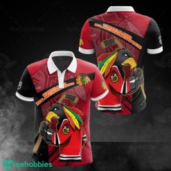 For Fans Chicago Blackhawks Printing 3D Polo Shirt All Over Printed Sport Gift Trending Polo Shirt Product Photo 1