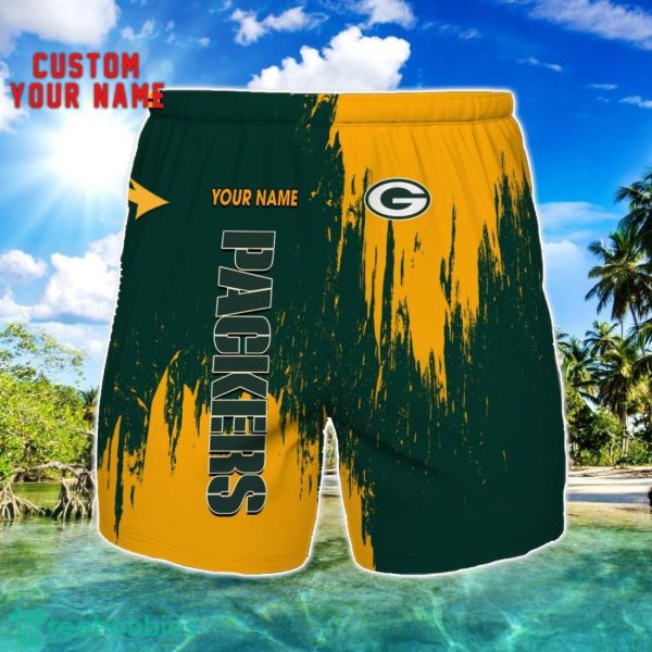 Green Bay Packers 3D Shorts All printing Beach Shorts Custom Name For Fans Product Photo 1