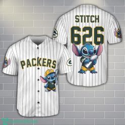 Green Bay Packers Lilo And Stitch Champions Baseball Jersey Shirt Custom Name Number Team Gift Product Photo 1