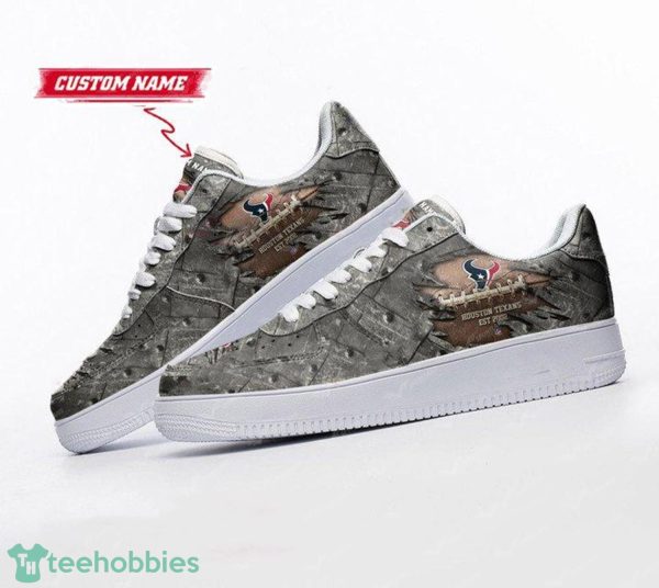 Houston Texans Custom Name Air Force Shoes Sport Men Women Sneakers Product Photo 2