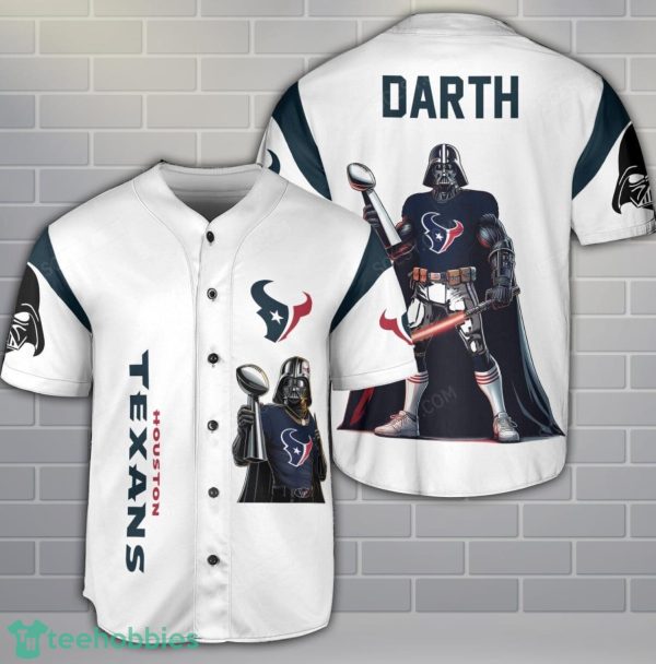Houston Texans Darth Vader 3D Baseball Jersey Shirt Product Photo 1