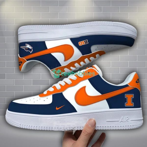 Illinois Fighting Illini Mix Corlor Air Force Shoes Treding Gift For Men Women Sneakers Product Photo 1