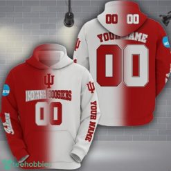 Indiana Hoosiers 3D Hoodie Custom Name Number Unisex Football Team Hoodie Product Photo 1