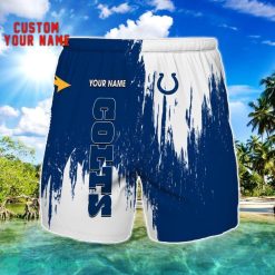 Indianapolis Colts 3D Shorts All printing Beach Shorts Custom Name For Fans Product Photo 1