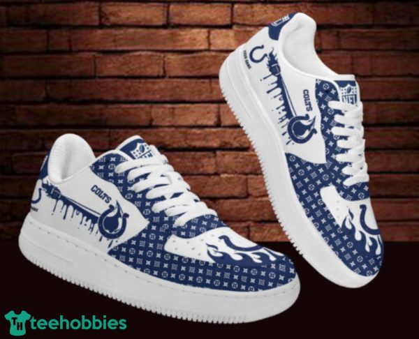 Indianapolis Colts Air Force Shoes Sport Men Women Sneakers Product Photo 4