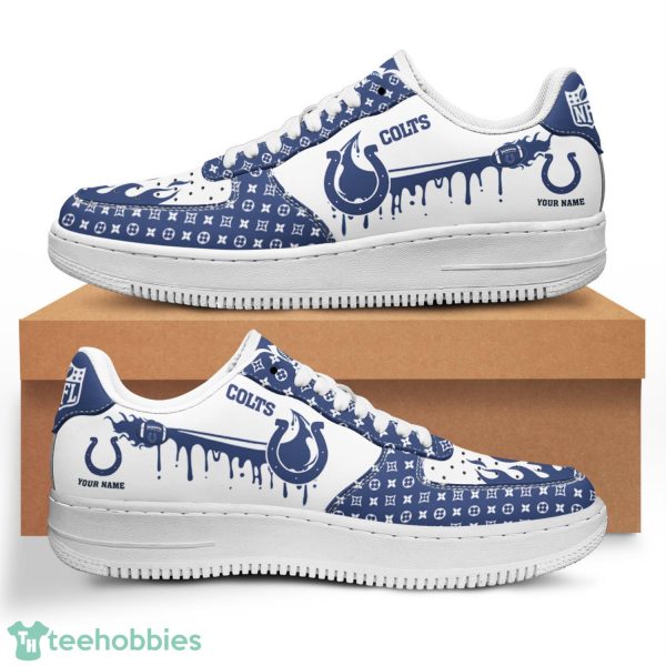 Indianapolis Colts Air Force Shoes Sport Men Women Sneakers Product Photo 1