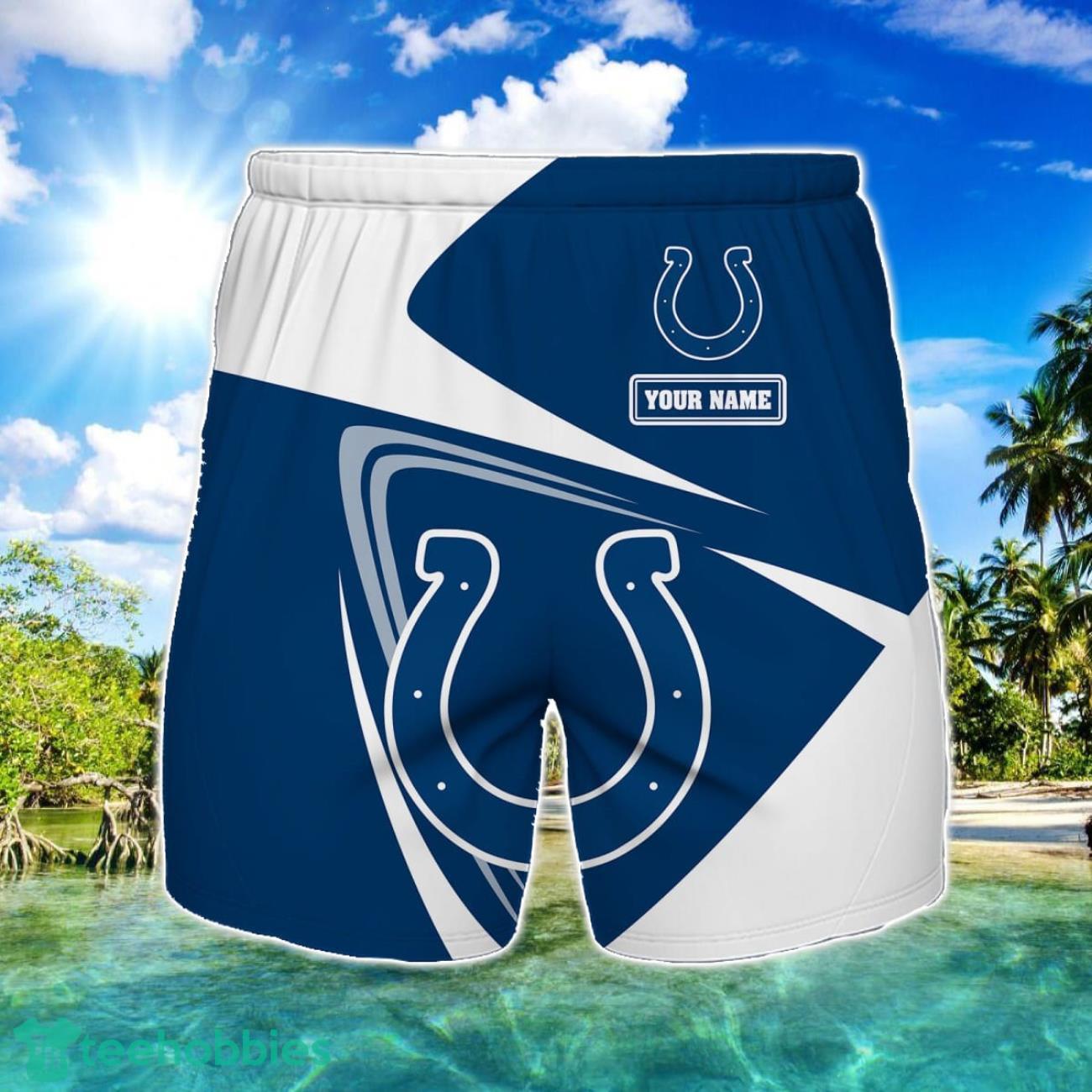 indianapolis-colts-logo-printed-3d-beach-shorts-for-men-custom-name-summer-gift-ideas.jpg Indianapolis Colts Logo Printed 3D Beach Shorts For Men Custom Name Summer Gift Ideas Product Photo 1