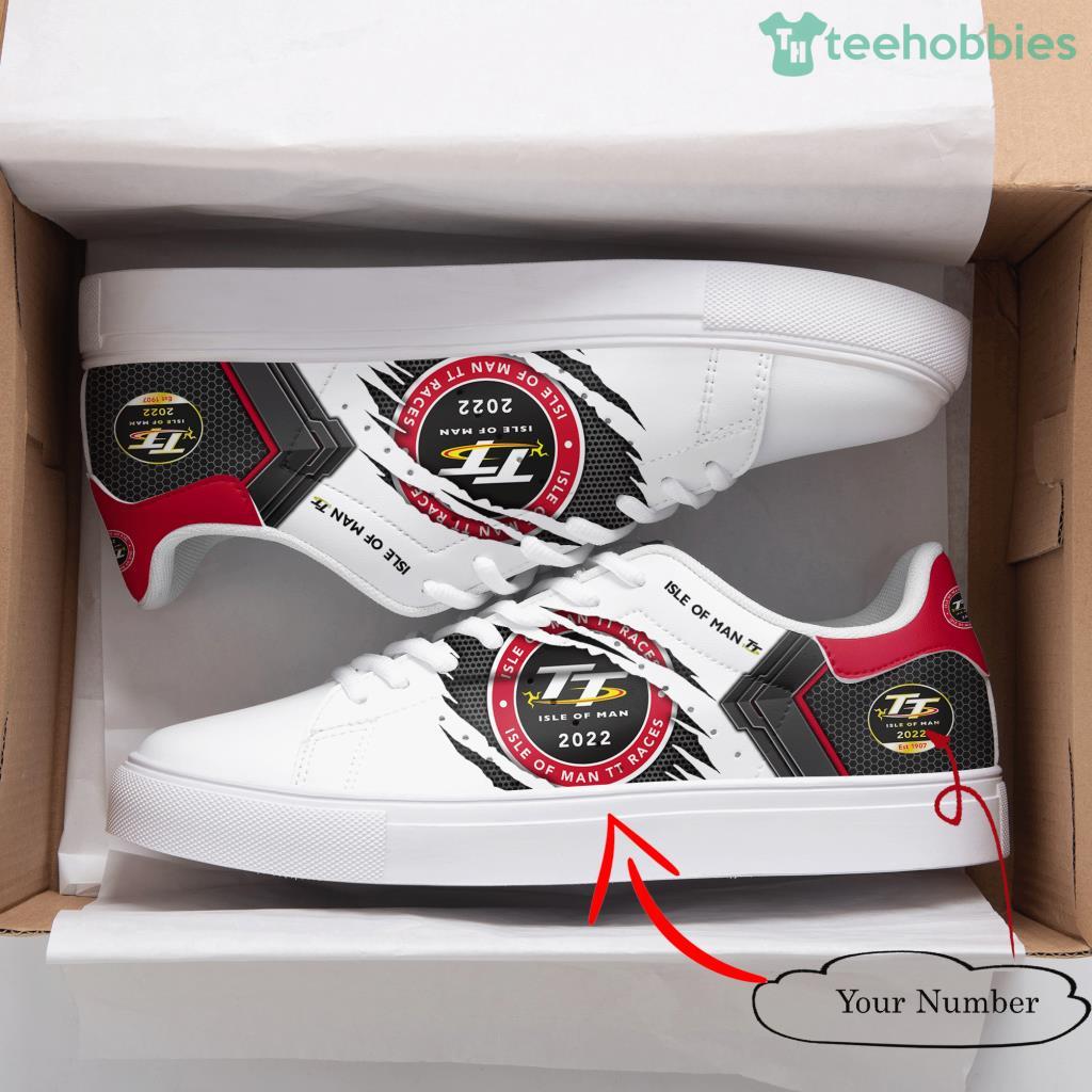 Isle Of Man Tt Stan Smith Shoes Best Gift For Fans image Isle Of Man Tt Stan Smith Shoes Best Gift For Fans Product Photo 1