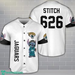 Jacksonville Jaguars Lilo And Stitch Baseball Jersey Shirt Custom Name Number Team Gift Product Photo 1