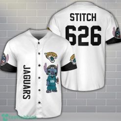 Jacksonville Jaguars Lilo And Stitch Baseball Jersey Shirt Custom Name Number Team Gift Product Photo 1