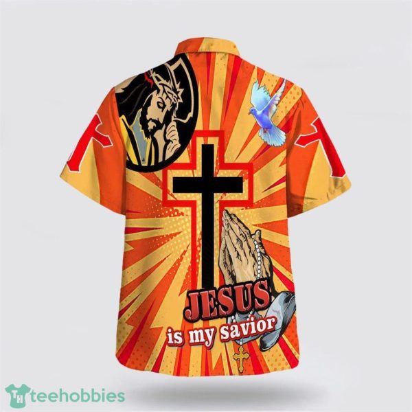 Jesus Is My Savior Jesus Pray Cross All Over Printed 3D Hawaiian Shirt Product Photo 2