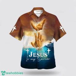 Jesus Is My Savior Take My Hand God All Over Printed 3D Hawaiian Shirt Product Photo 1