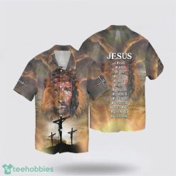 Jesus Lion My Everything Jesus Is My God My King My Lord My Savior My Healer My Refuge 3D Hawaiian Shirt For Men And Women Hoilday Gift Product Photo 1