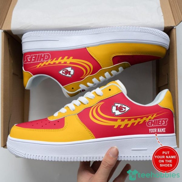Kansas City Chiefs AF1 Sneakers Sport Shoes Air Force Shoes Personalized Name For Fans Product Photo 1